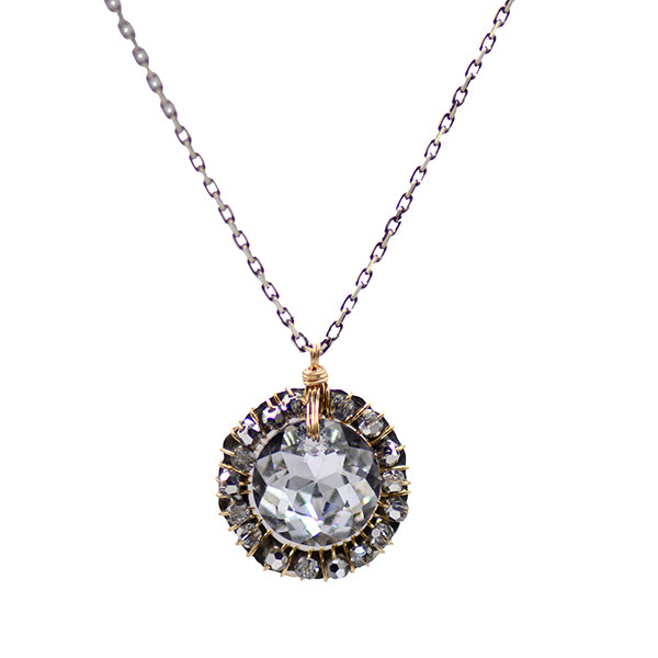 Sparkling Crystal Pendant Necklace