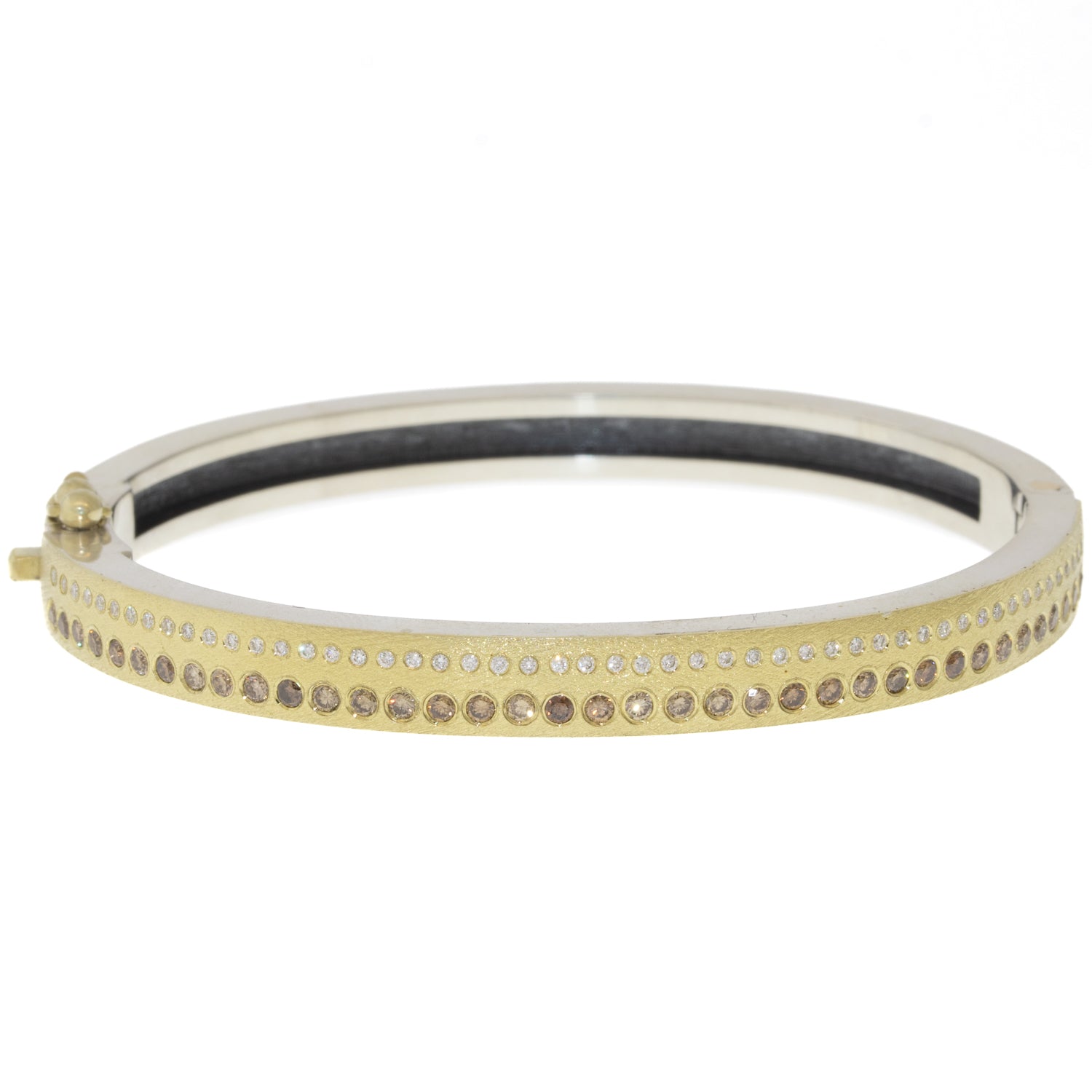 "Adam" Champagne & White Diamond Bracelet