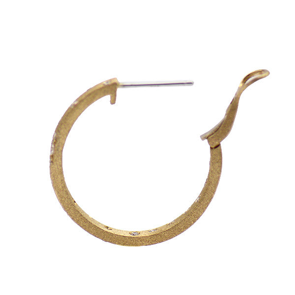 Large Diamond Confetti Hoop Earrings