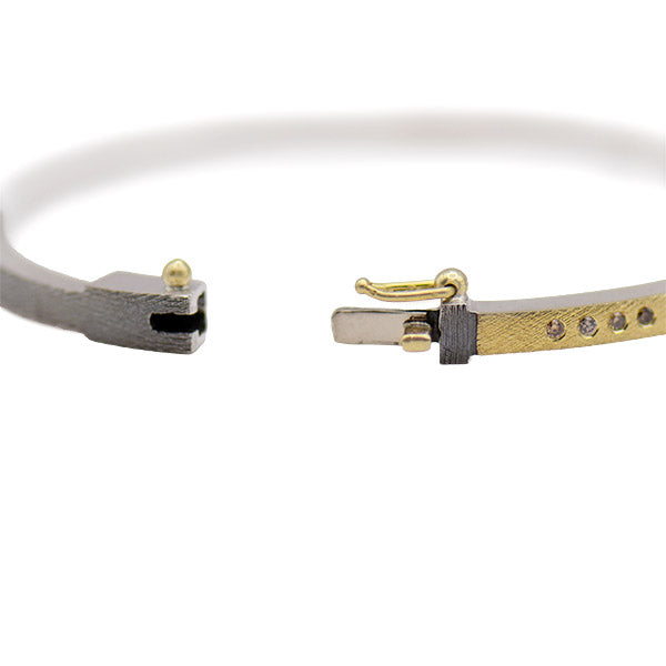 "Adam" Gold Champgane Diamond Bracelet