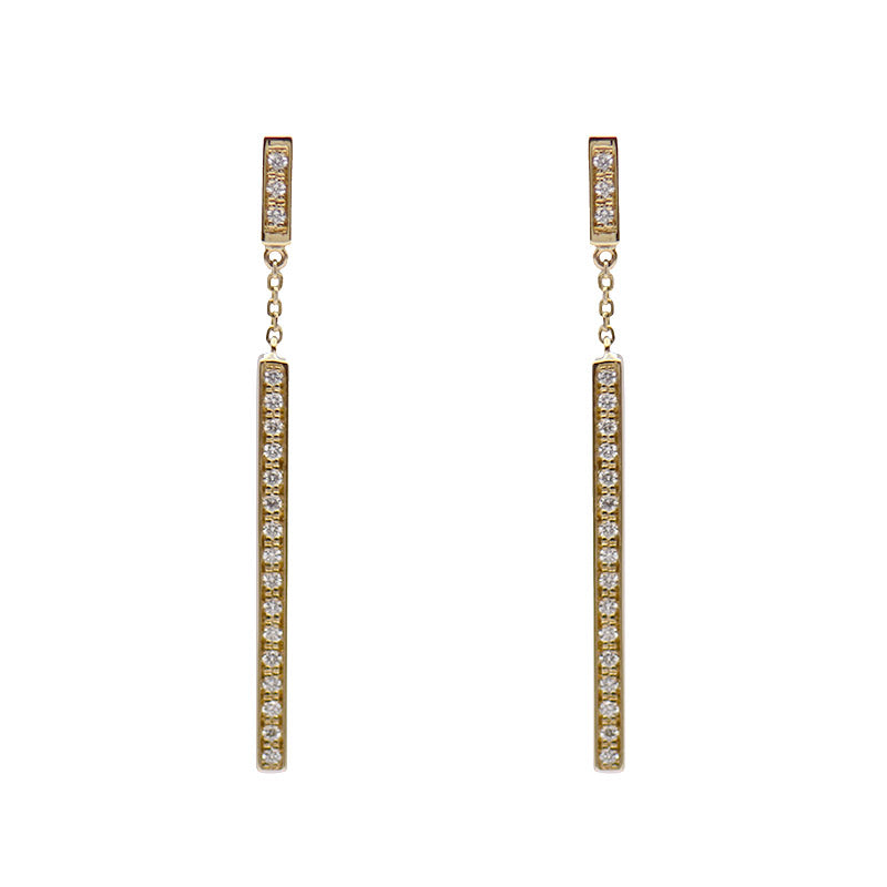 Diamond Stick Earrings