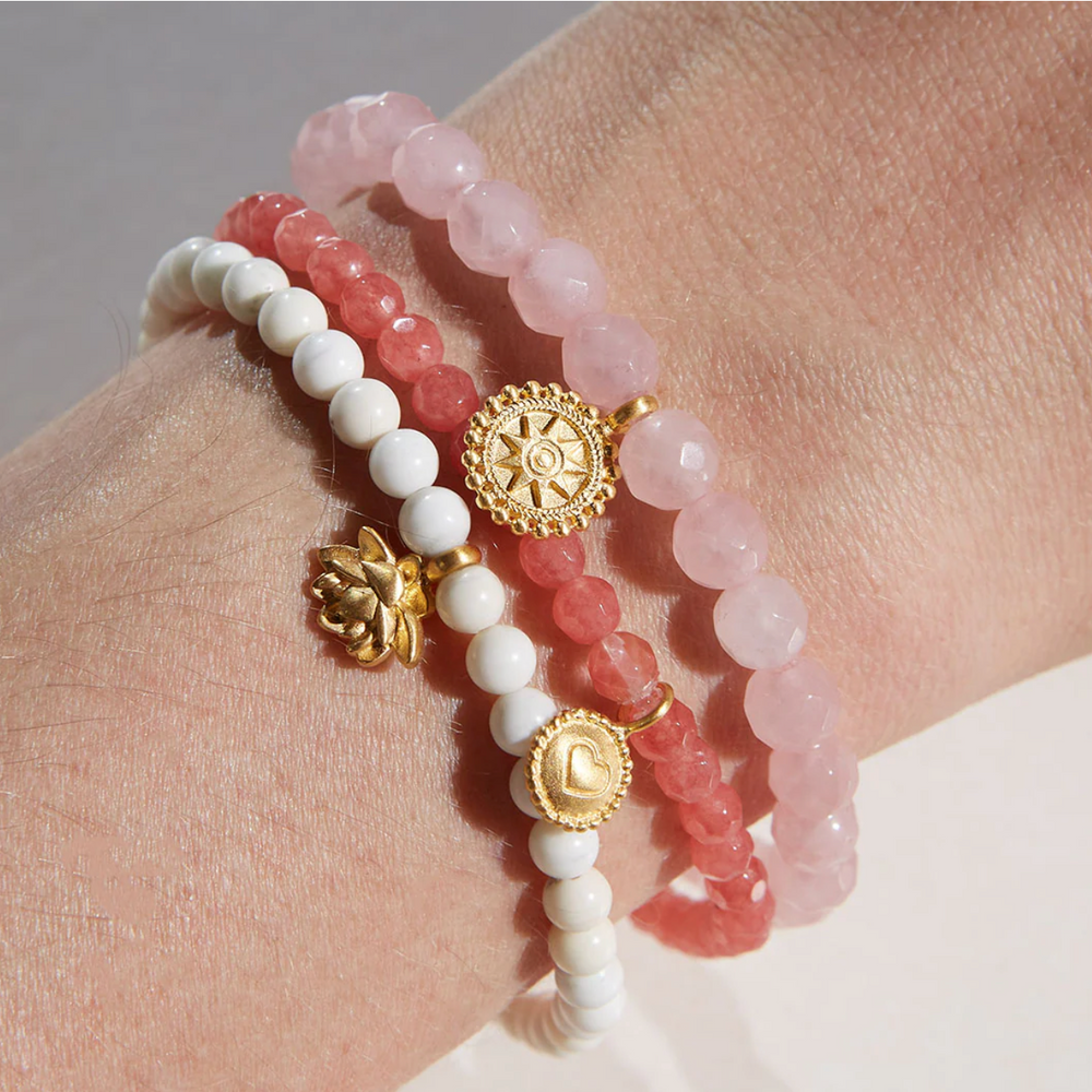 Awaken Love Mandala Rose Quartz Bracelet