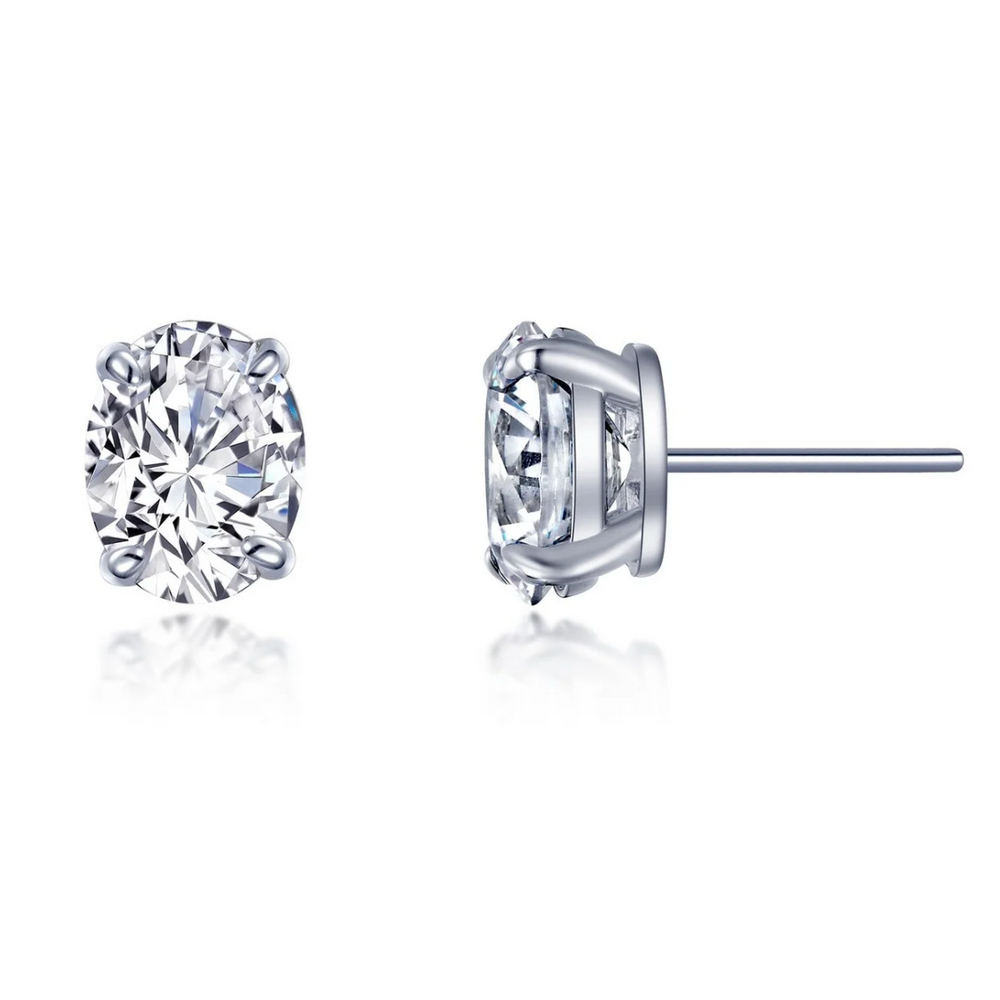 Oval Solitaire Studs