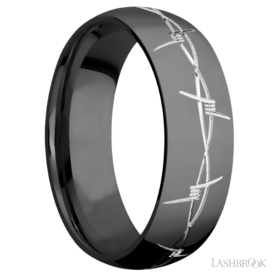 Mens barbed 2025 wire ring