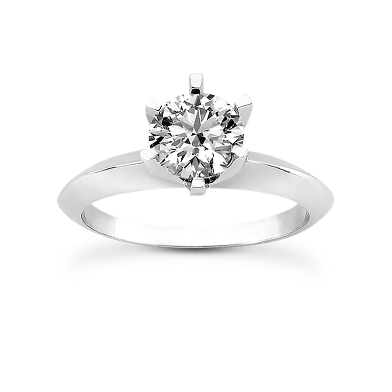 Knife Edge Solitaire Engagement Ring