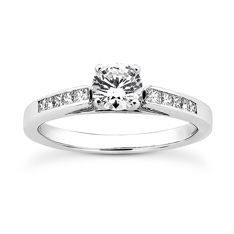 Channel Band Engagement Ring