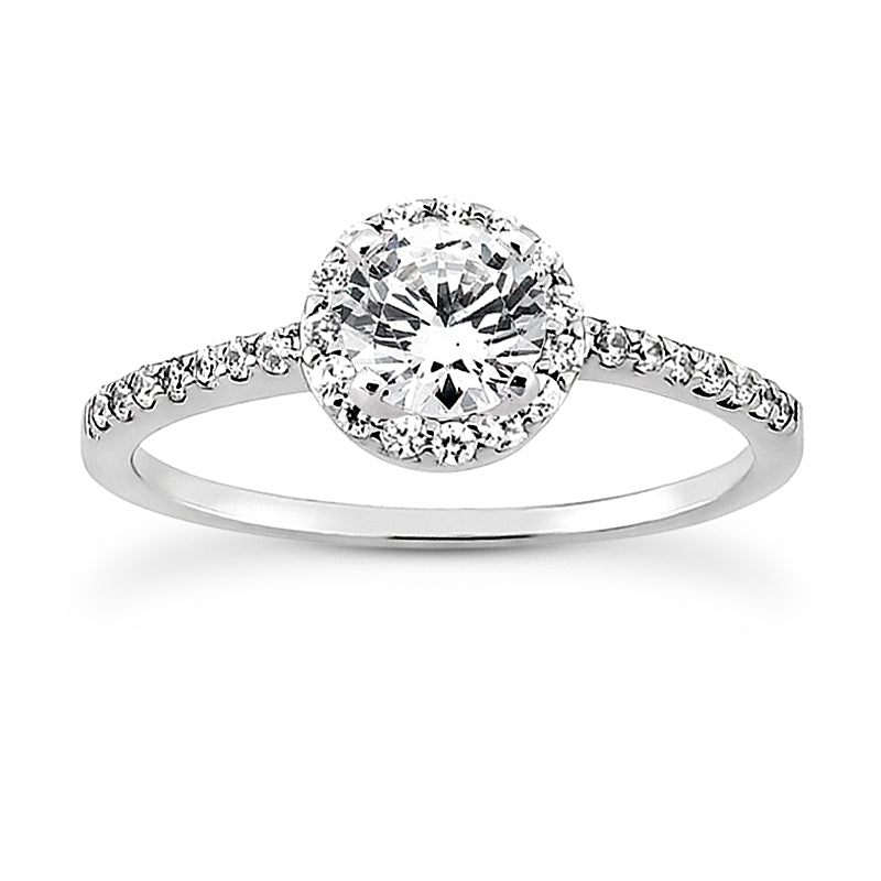 Diamond Halo Engagement Ring