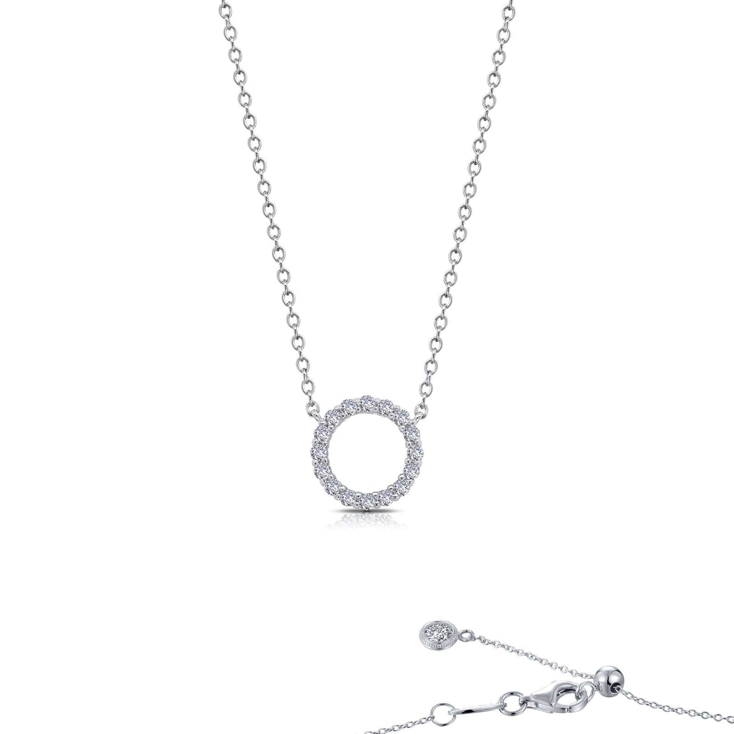 Open Circle Slider Necklace