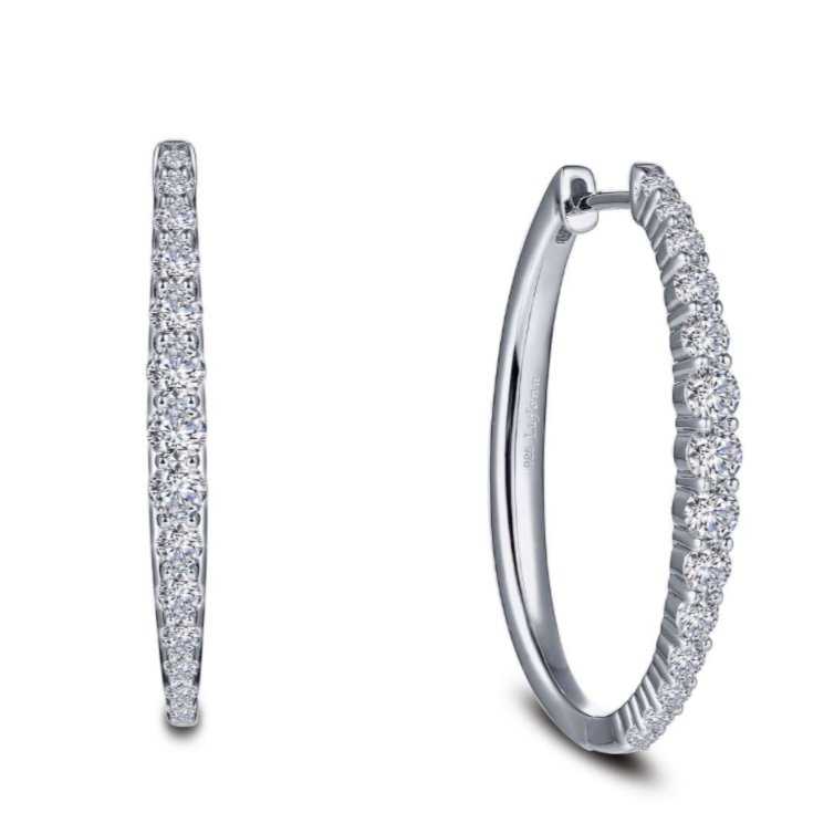 Oval Hoop Earrings