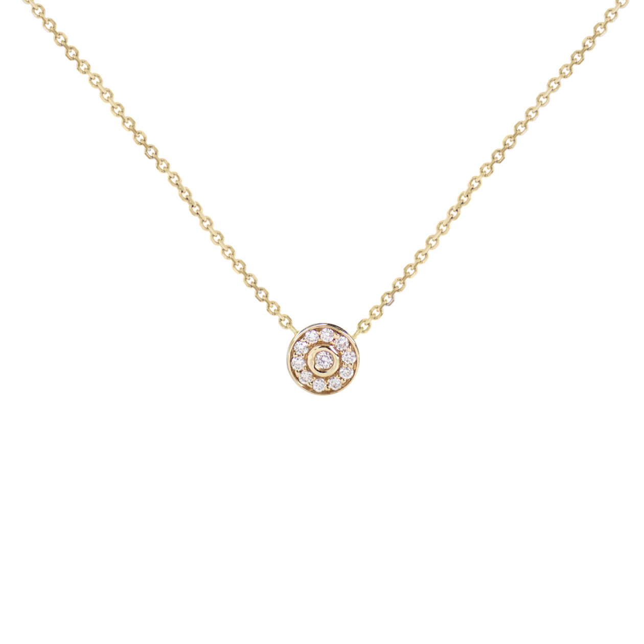 6mm Diamond Necklace - White or Yellow Gold
