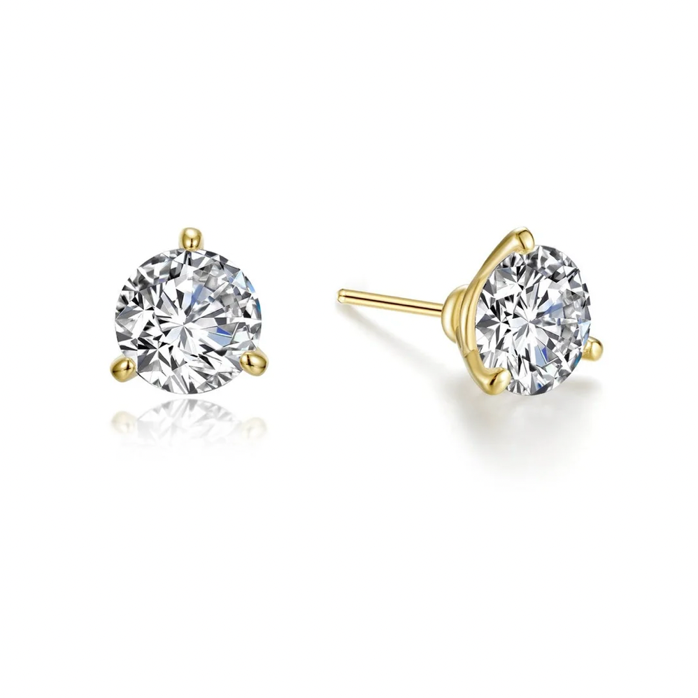 Round "Martini" Studs - Gold