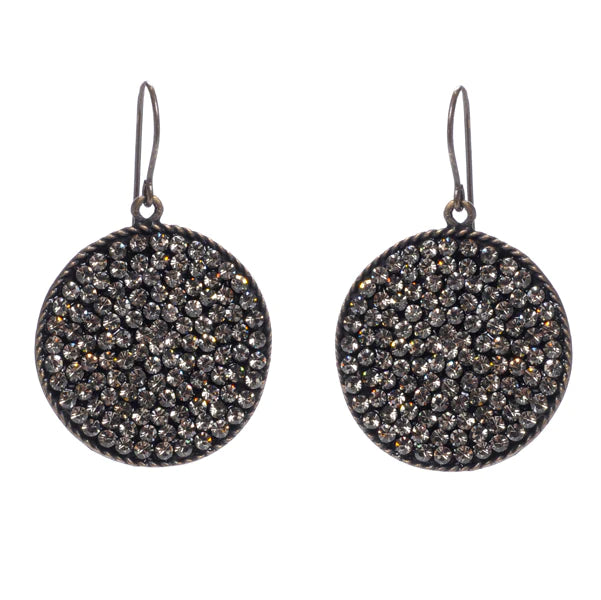 Large Round Disc Earrings