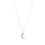 "Moon With Diamond" Necklace