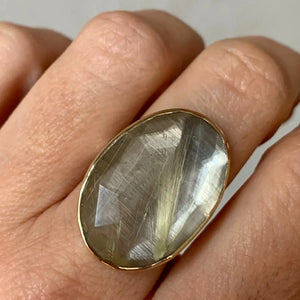 Rutilated Quartz Ring