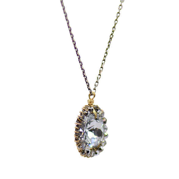 Sparkling Crystal Pendant Necklace