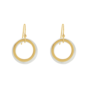 "Double Open Circle" Earrings