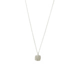 "Small Hammered Square" Necklace