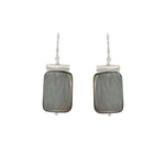 Grey Mother of Pearl Earrings