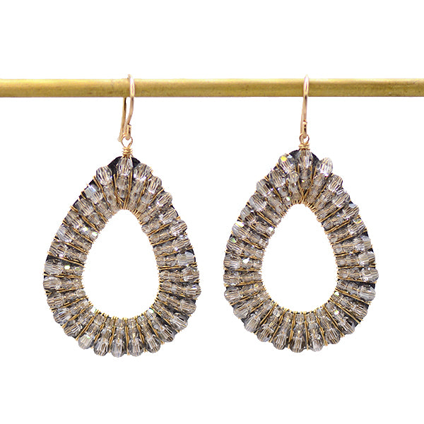 Open Crystal Drop Earrings