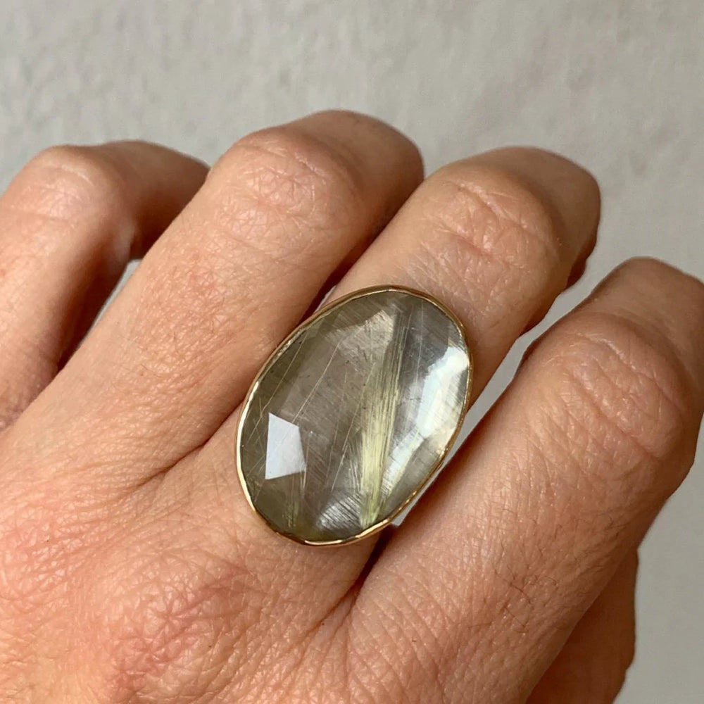 Rutilated Quartz Ring
