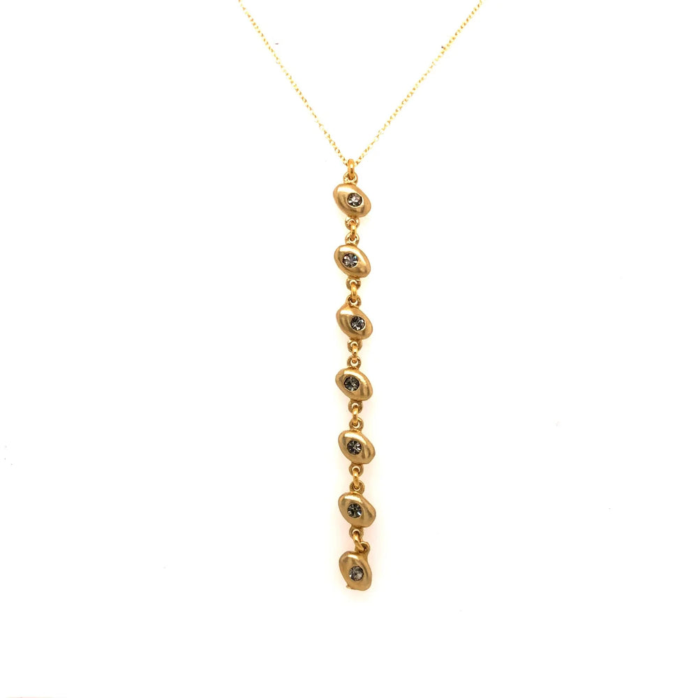Long Oval Link Drop Necklace