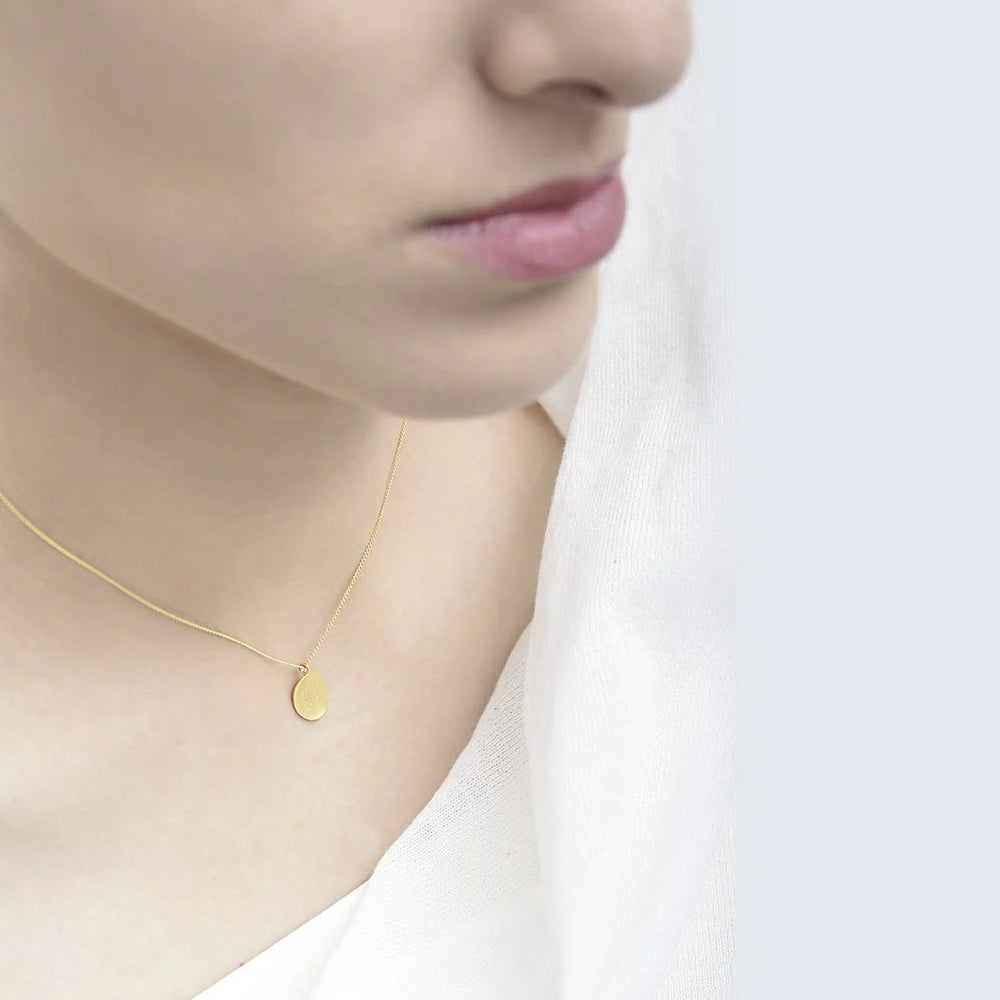 "Petitie Curl" Dot Necklace