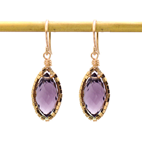 Amethyst Drop Earrings