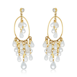 Moonstone Chandelier Earrings