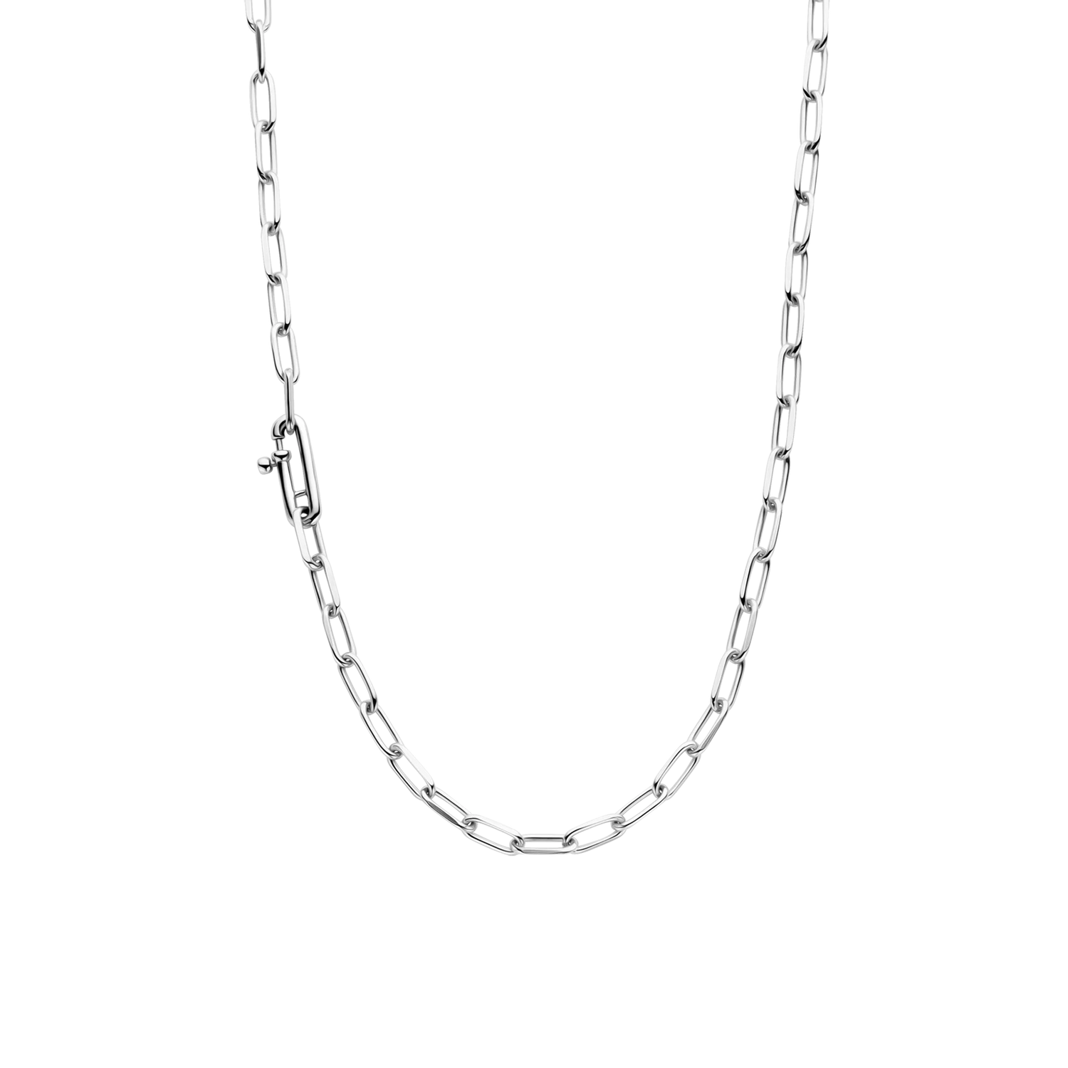 Silver Paperclip Necklace
