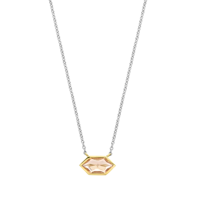 Light Pink Crystal Necklace