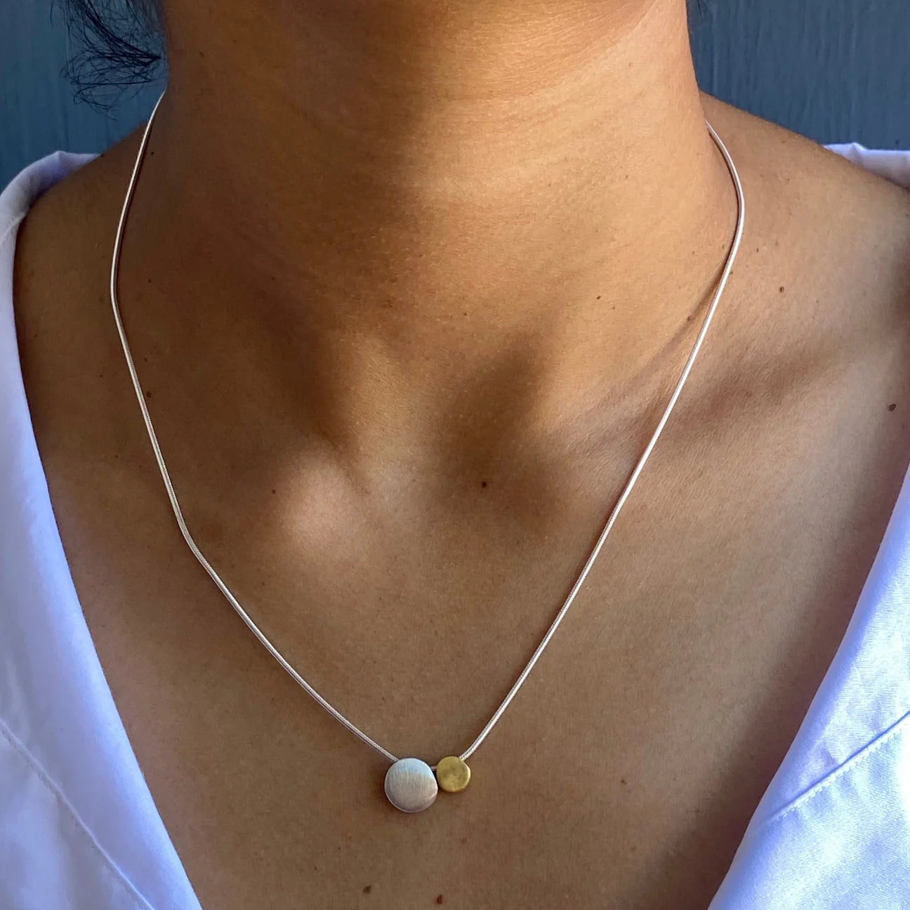 "Two Pebble" Necklace