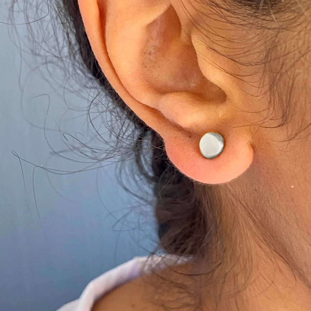 Tiny Silver Stud Earrings