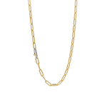Golden Paperclip Necklace
