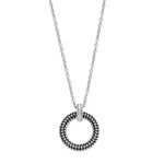 Dotted Open Circle Necklace