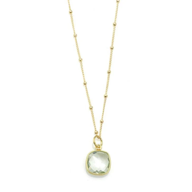 Green Amethyst Necklace