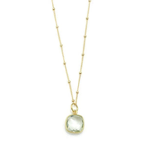 Green Amethyst Necklace