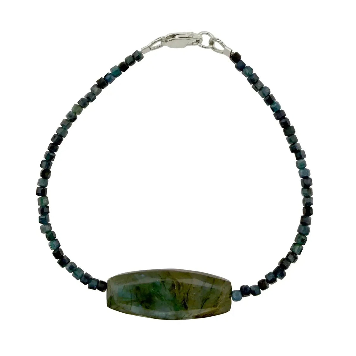Tourmaline & Ladbradorite Bracelet