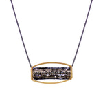 Sparking Open Rectangle Necklace