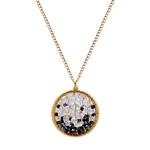 Black & White Crystal Pendant