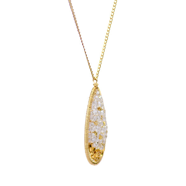 Golden Crystal Necklace