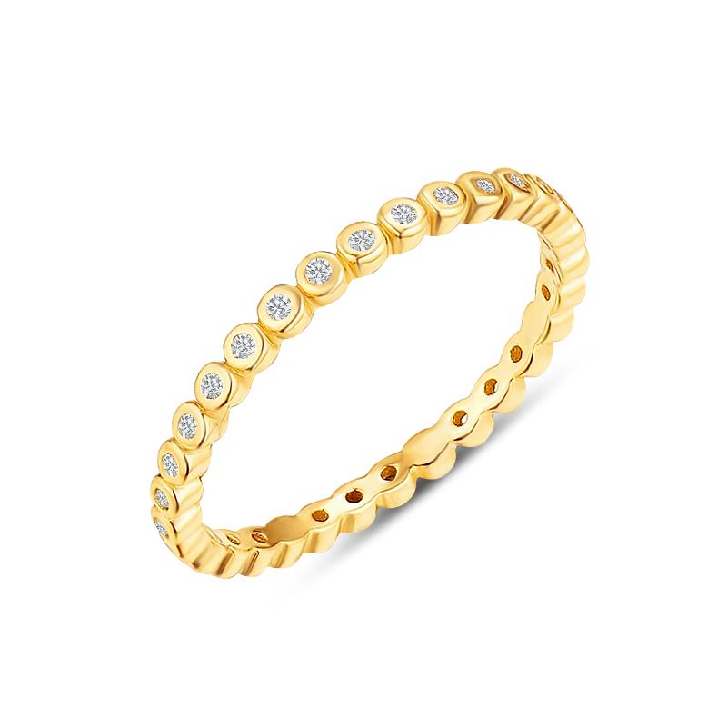 Bezel Set Eternity Band
