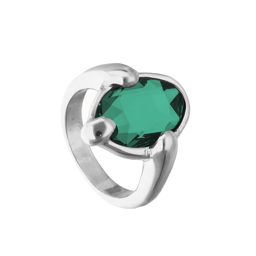 Green Crystal Ring