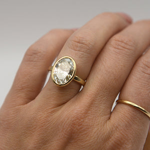 Solitaire Oval Ring