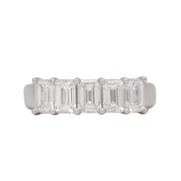 Emerald Cut Diamond Band