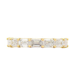 Emerald Cut Diamond Band