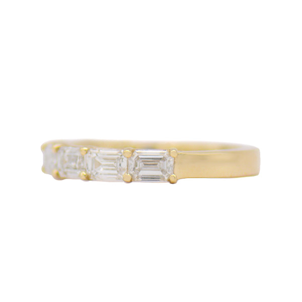 Emerald Cut Diamond Band