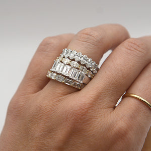 Emerald Cut Diamond Band