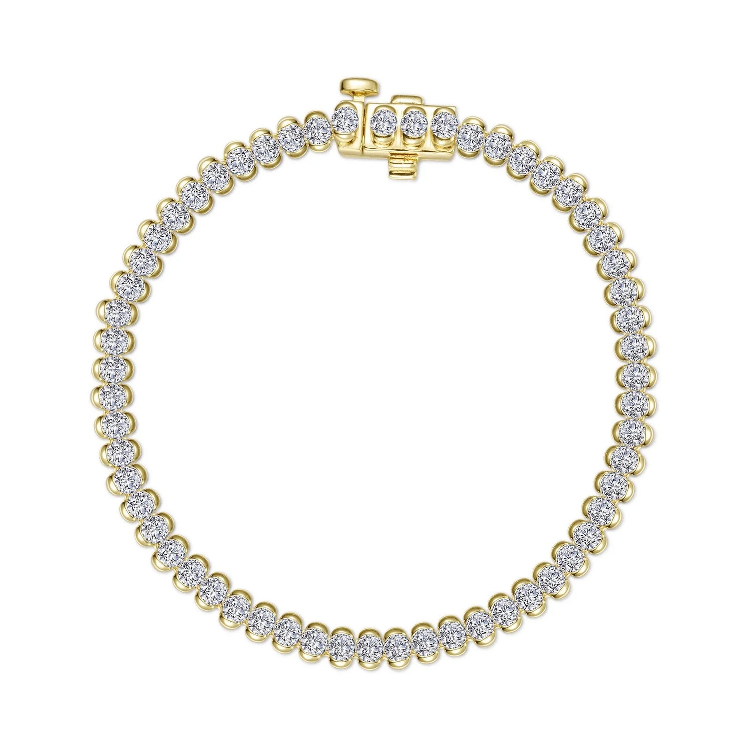 3ct Aria Half- Bezel Tennis Bracelet