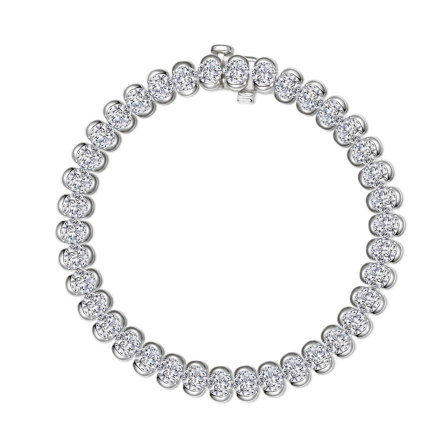 9.5 CTW Aria Half- Bezel Tennis Bracelet