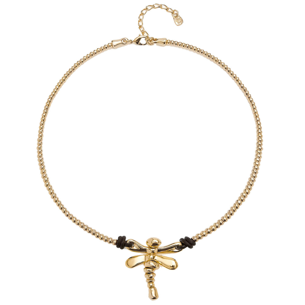 "Ser Rebel" Gold Dragonfly Necklace